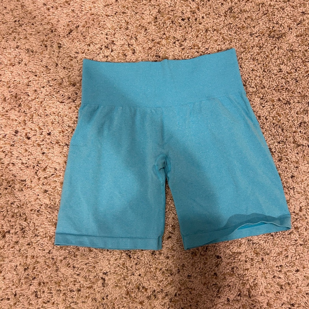 NVGTN blue biker shorts